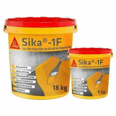 SIKA 1F -Hợp chất chống thấm đóng gói sẵn dùng chống thấm cho bề mặt bê tông và vữa